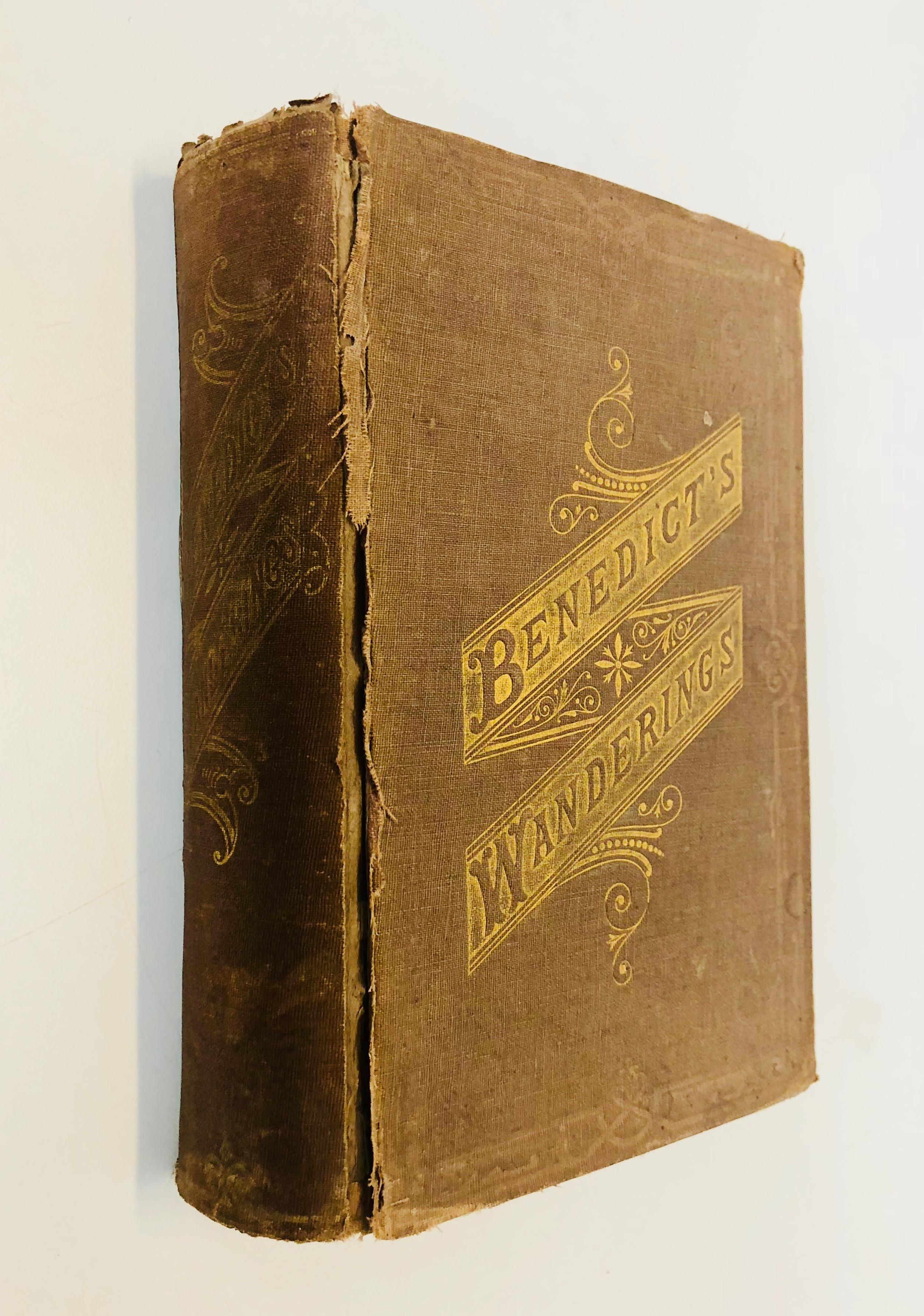 BENEDICT'S WANDERINGS in Ireland, Scotland, Italy & Sicily (1873) TRAVEL