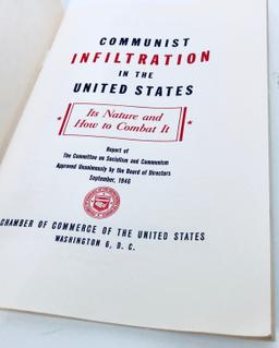 COMMUNISM INFILTRATION IN THE UNITED STATES (1946) Pamphlet