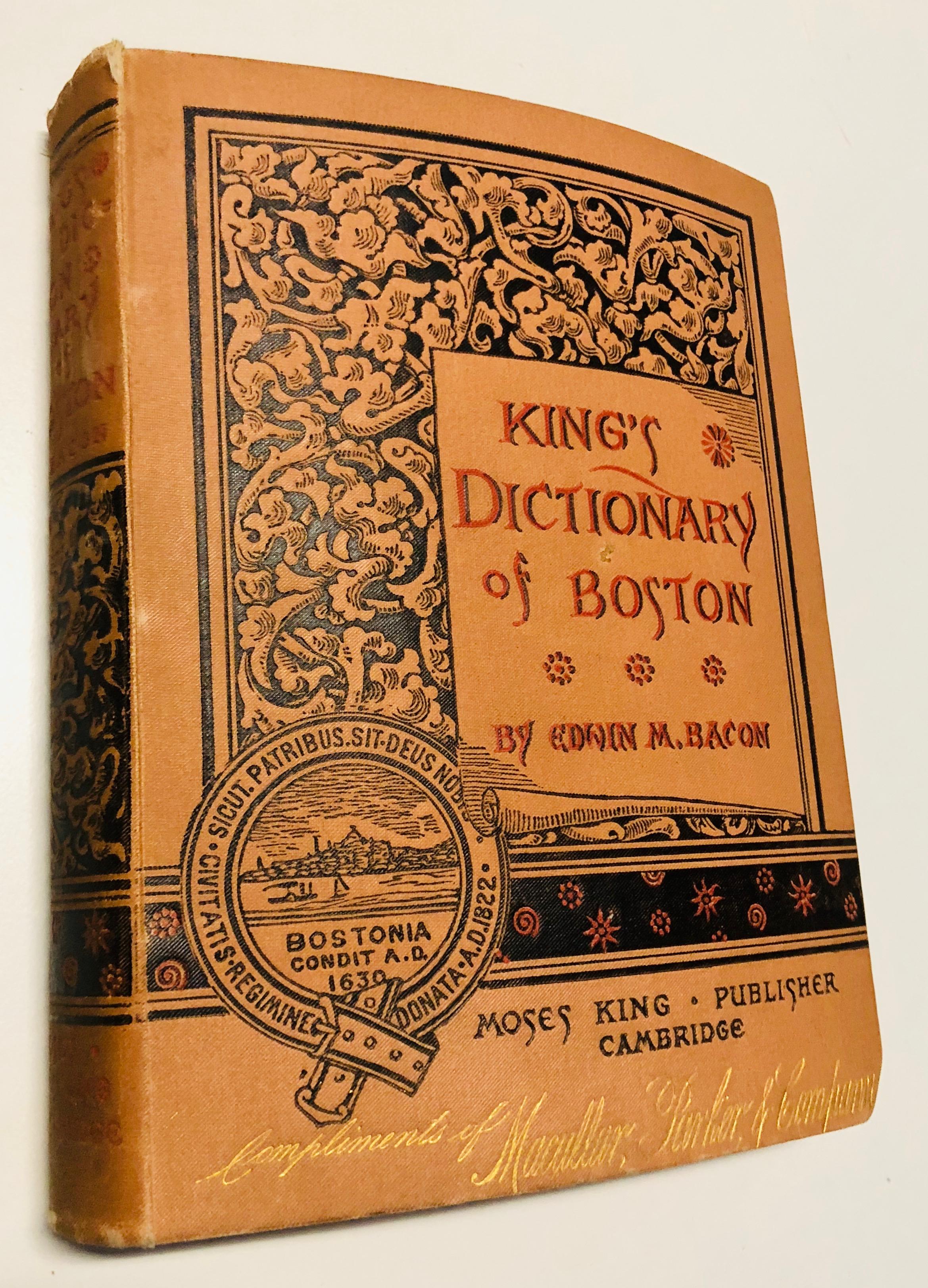 King's Dictionary of Boston by Edwin M. Bacon (1883)