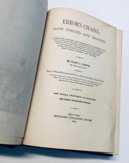 ERROR'S CHAINS: How Forged and Broken by Frank S. Dobbins (1883)