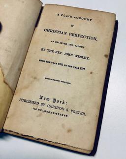 A Plain Account of Christian Perfection Sermons 1725-1777 by Wesley (c.1840)