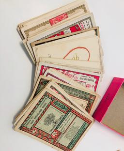 Collection of 50+ Religious Cards from the 1880's