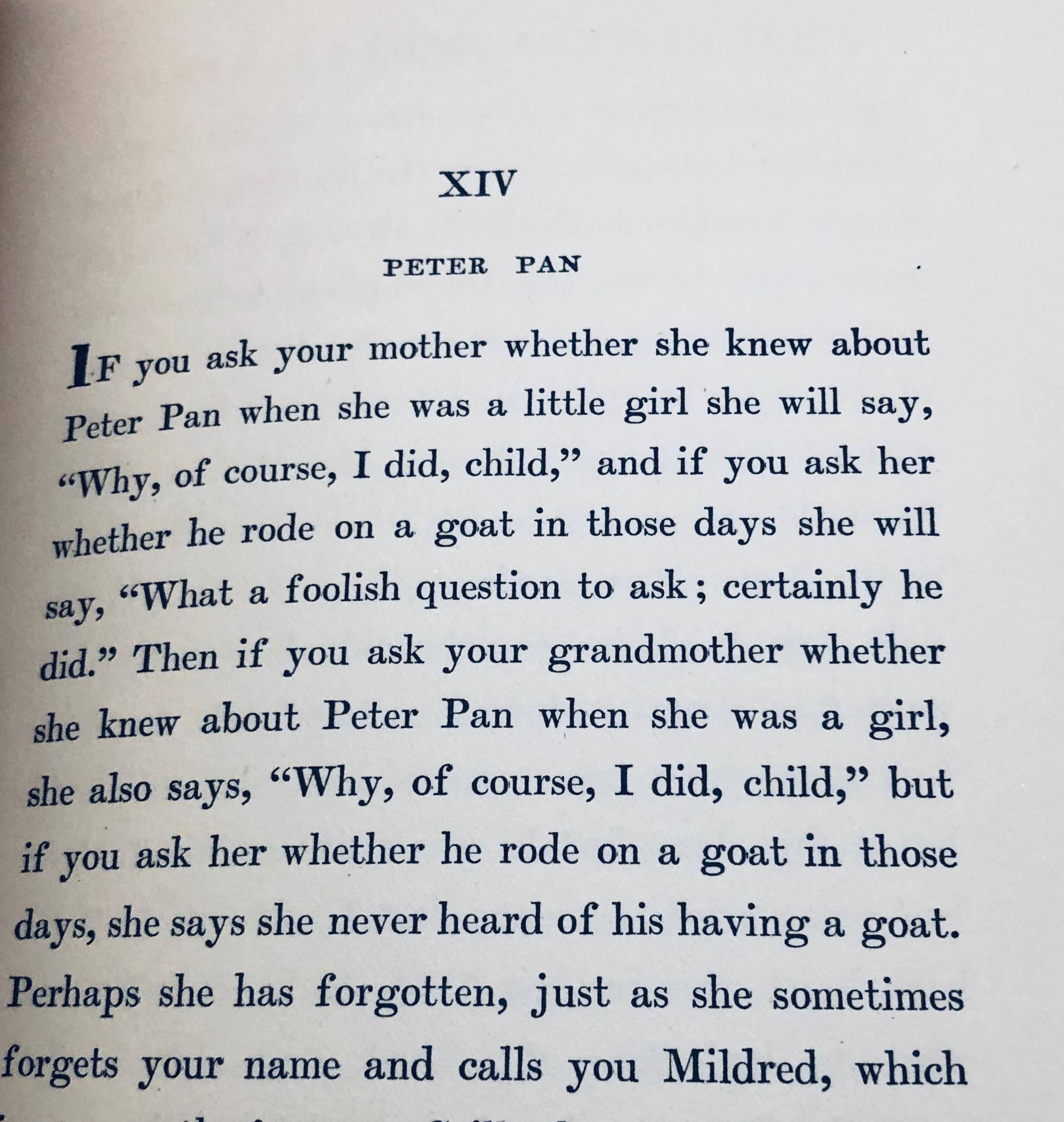 RARE The Little White Bird or Adventures in Kensington Gardens by J.M. Barrie (1909) PETER PAN