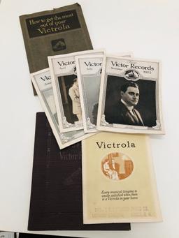 LARGE COLLECTION of 1920's Victor Records Collectibles