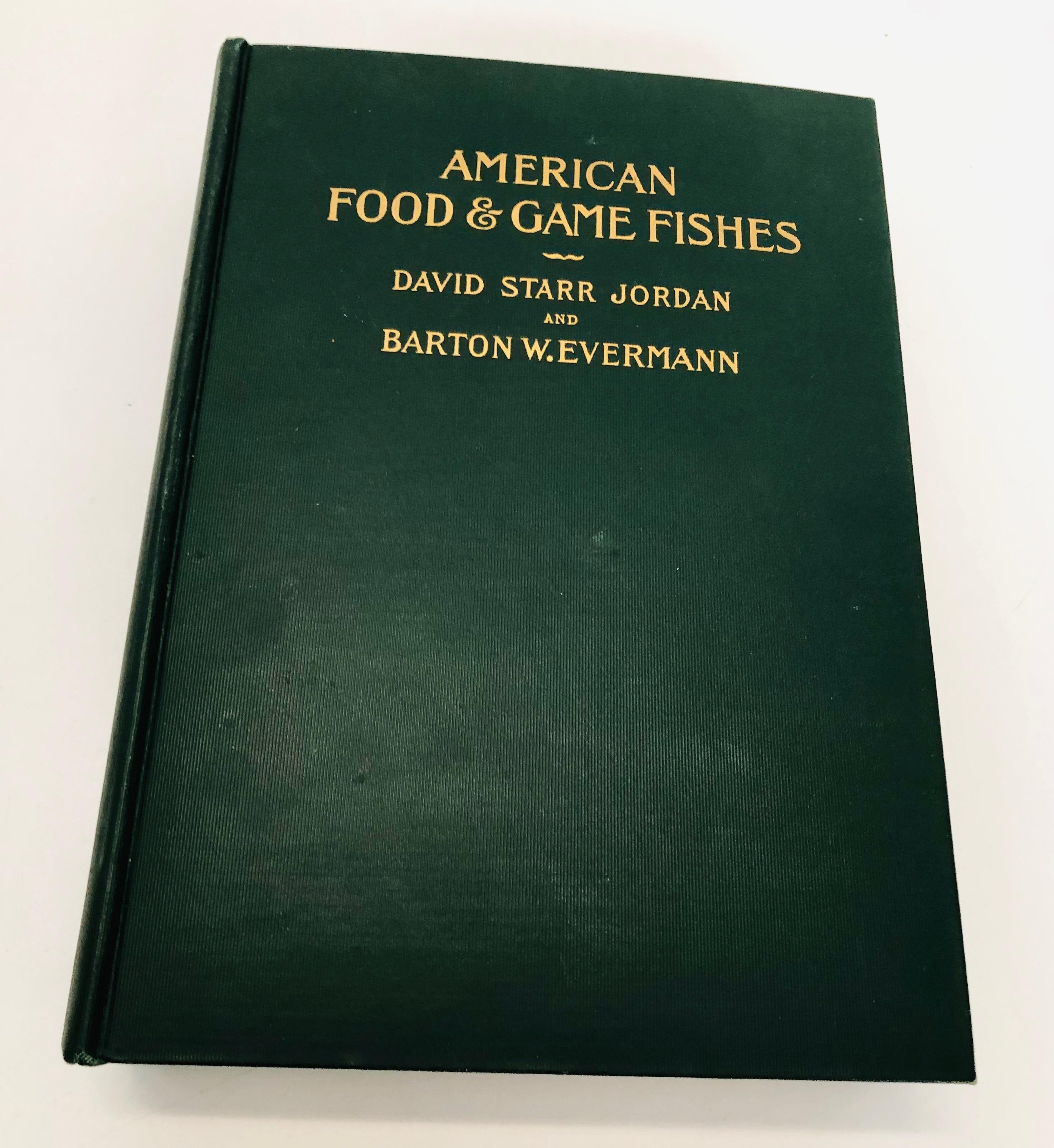 American FOOD and GAME FISHES by Jordan (1934)