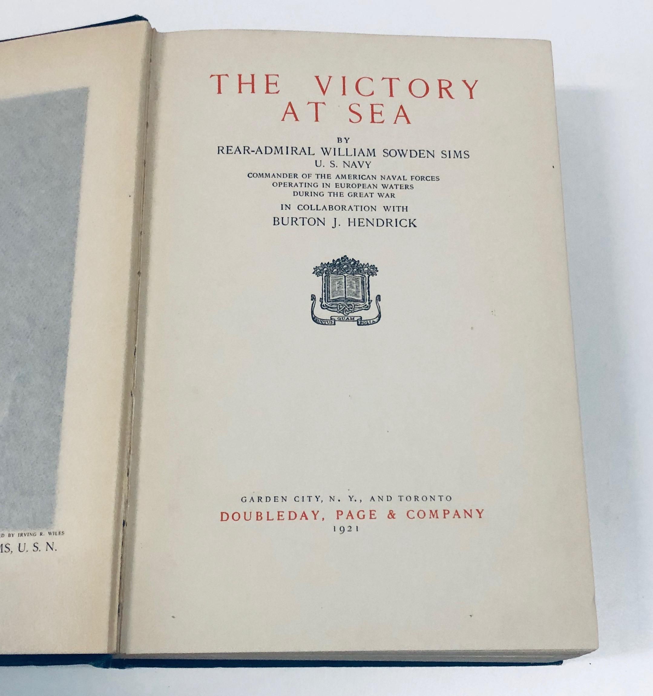 The Victory at Sea (1921) WW1 United States Navy Admiral