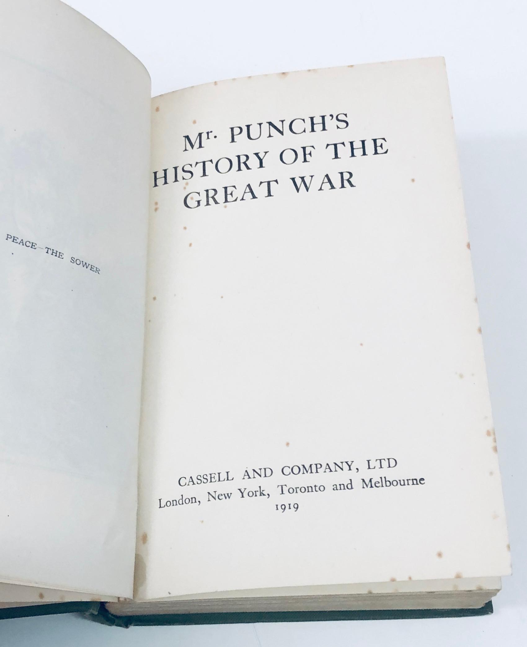 Mr. Punch's History of the Great War (1919) with over 100 PUNCH Cartoons