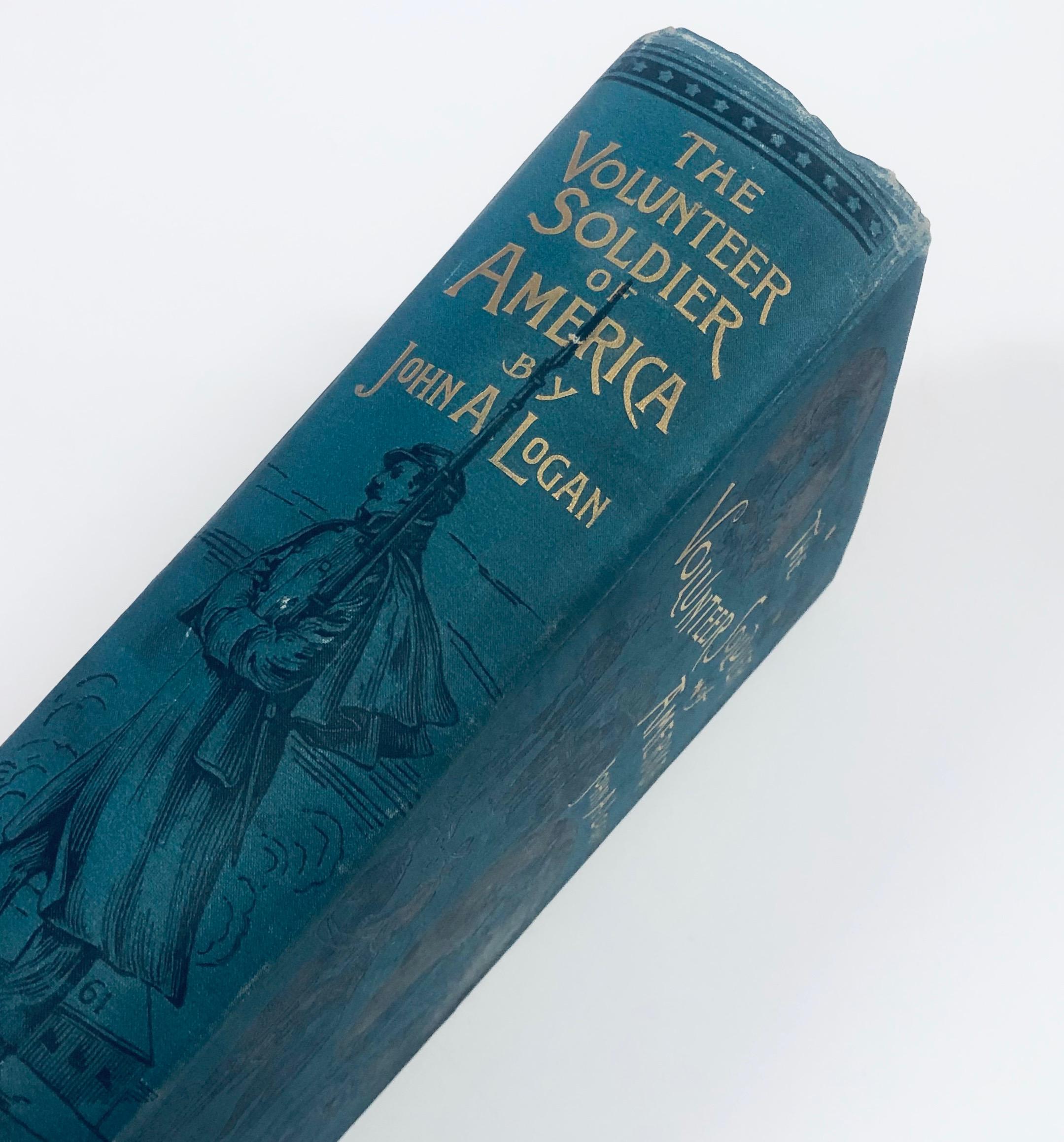 RARE The Volunteer Soldier of America (1887) Decorative Binding