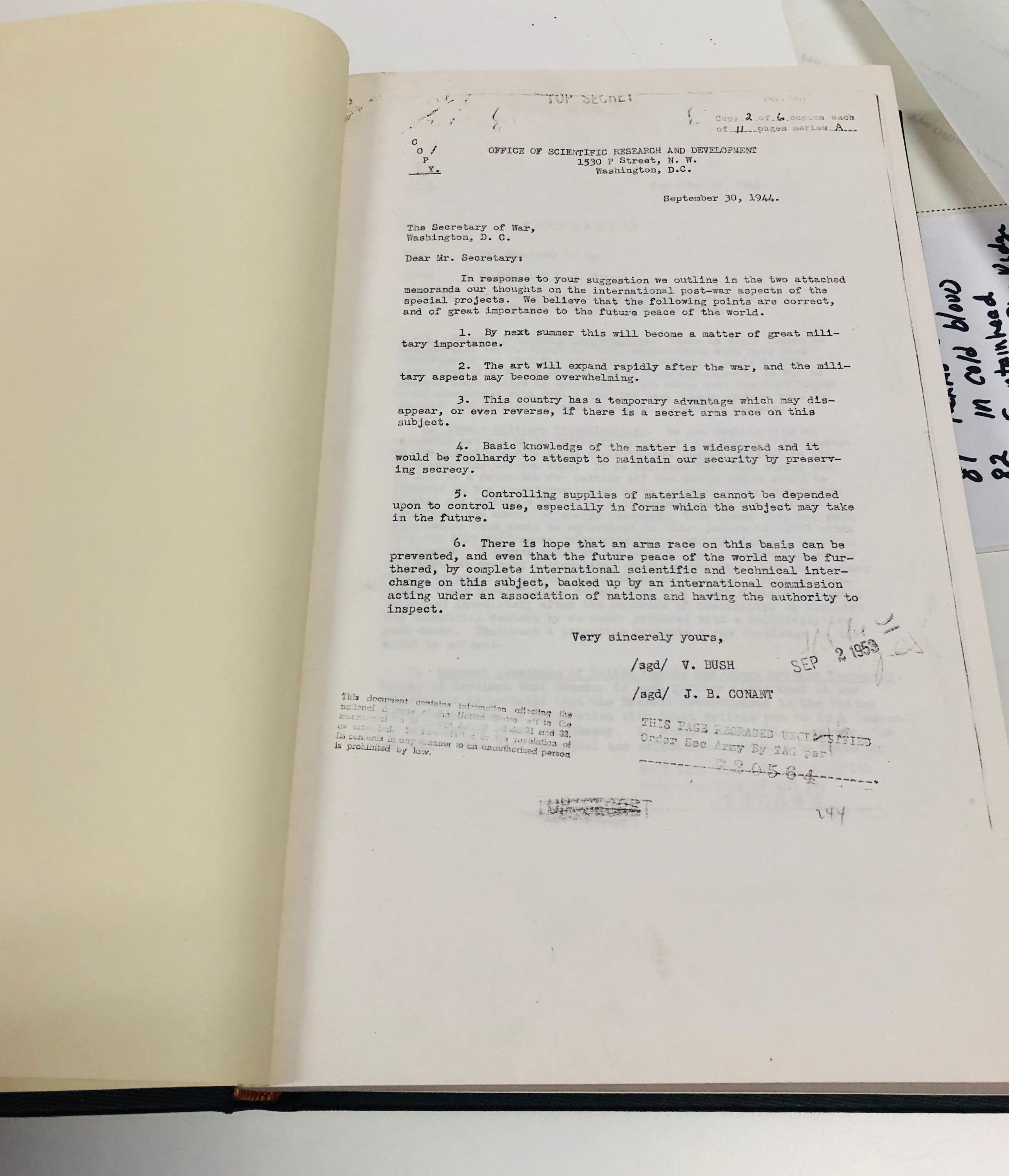 HISTORIC Manhattan Project Files from the National Archives WW2