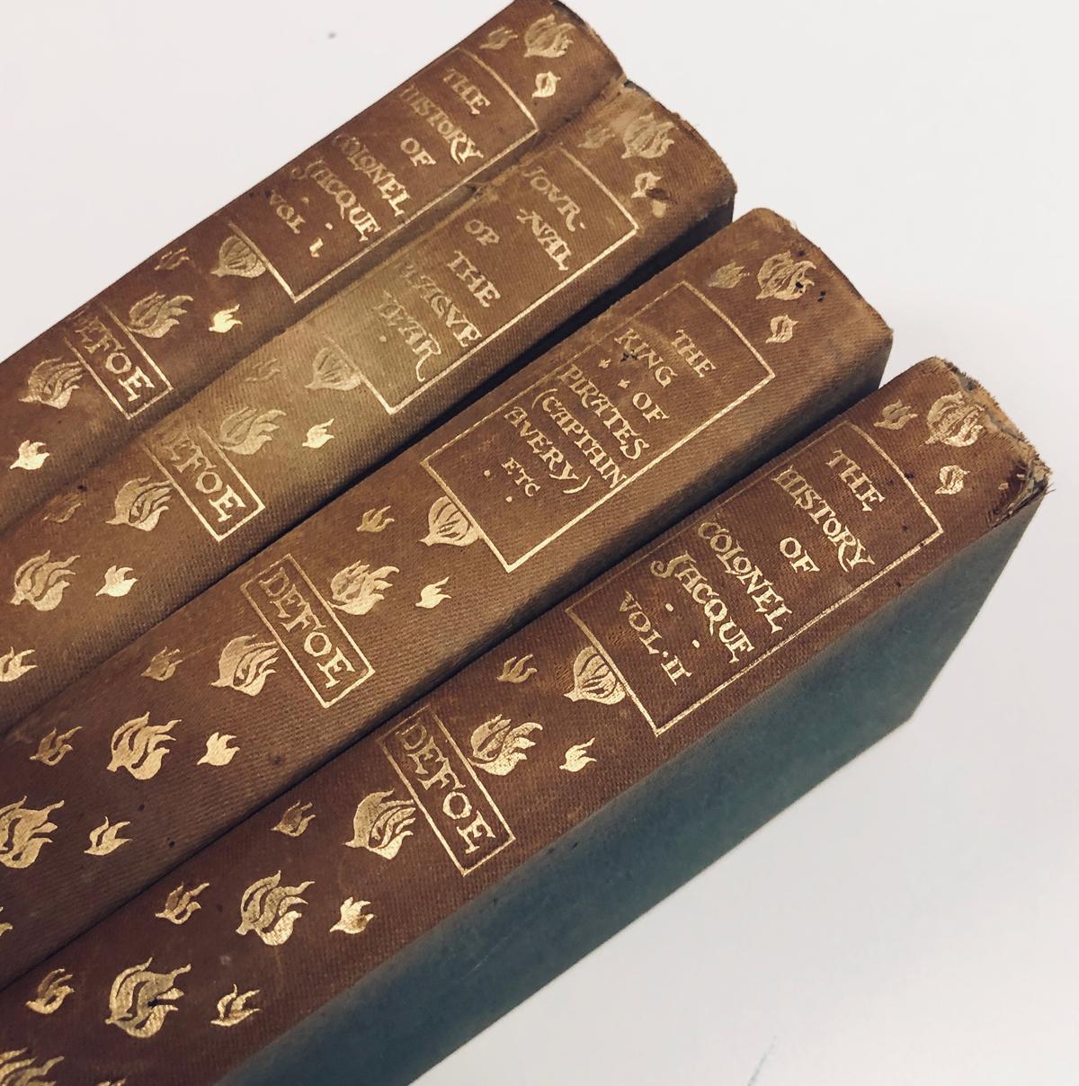 Four Volumes of DANIEL DEFOE (1895) The King of Pirates