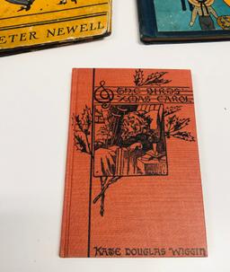 RAREST Antiquarian Children's Books - HOLE BOOK - SLANT BOOK by Peter Newell - CHILD SHOOTS GUN!