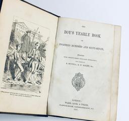 The BOY'S YEARLY BOOK (1867) with Thirty-Three Full Page Engravings