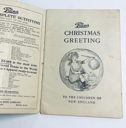 RARE Filene's Department Store (c.1909) CHRISTMAS GREETING Book