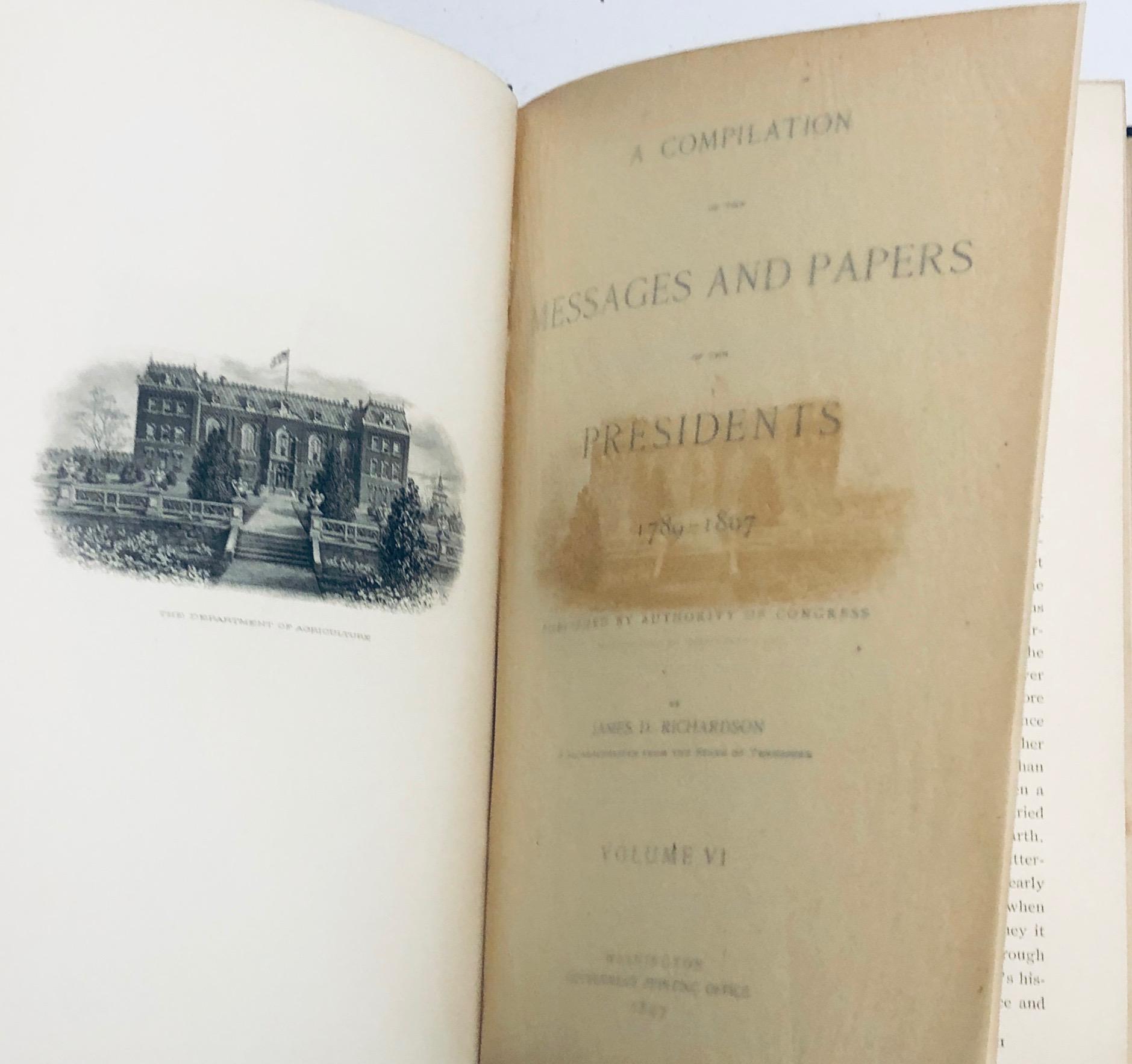 RARE Messages and Papers of the Presidents (1897) LINCOLN Edition with ASSASINATION