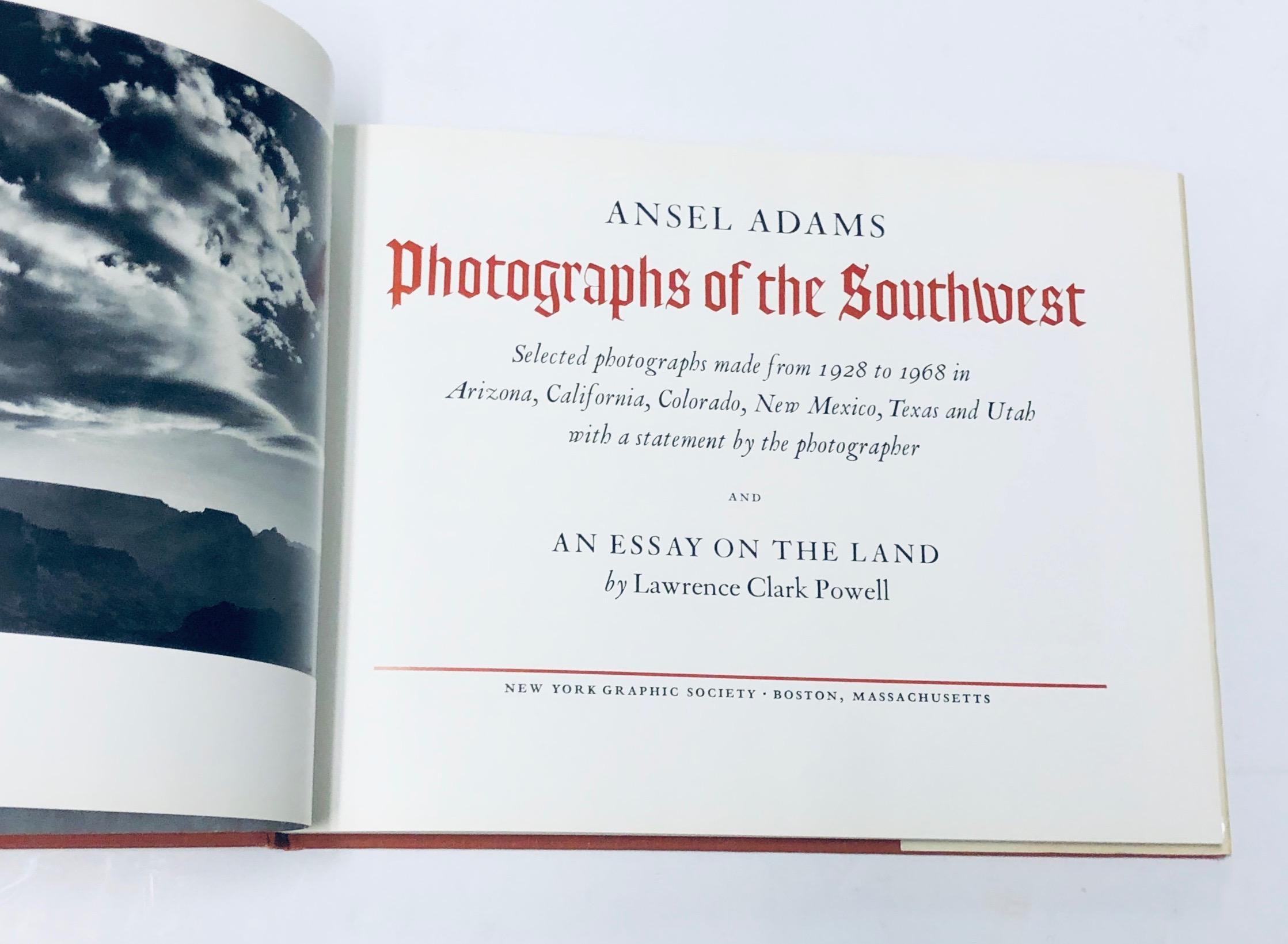 ANSEL ADAMS Photographs of the Southwest (1976)