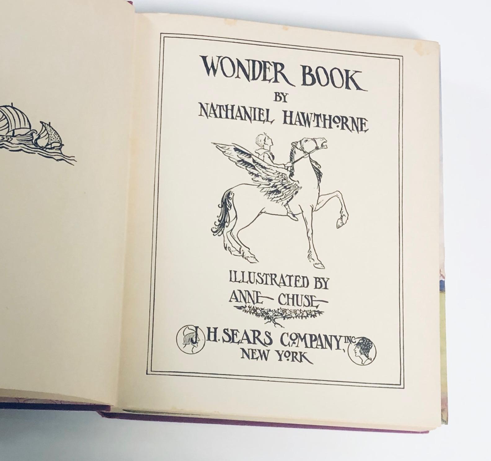 WONDER BOOK by Nathaniel Hawthorne (1928)