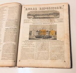 RARE The RURAL REPOSITORY New York Journal (1844-1845) BOUND