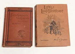 Little Lord Fauntleroy (c.1890) & Faith Gartney's Girlhood (1883) JUVENILE BOOKS