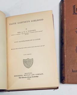 Little Lord Fauntleroy (c.1890) & Faith Gartney's Girlhood (1883) JUVENILE BOOKS