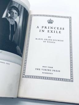 A PRINCESS IN EXILE by Marie, Grand Duchess of Russia (1932)