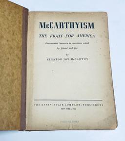 McCARTHYISM, the Fight for America by Senator Joe McCarthy (1952)