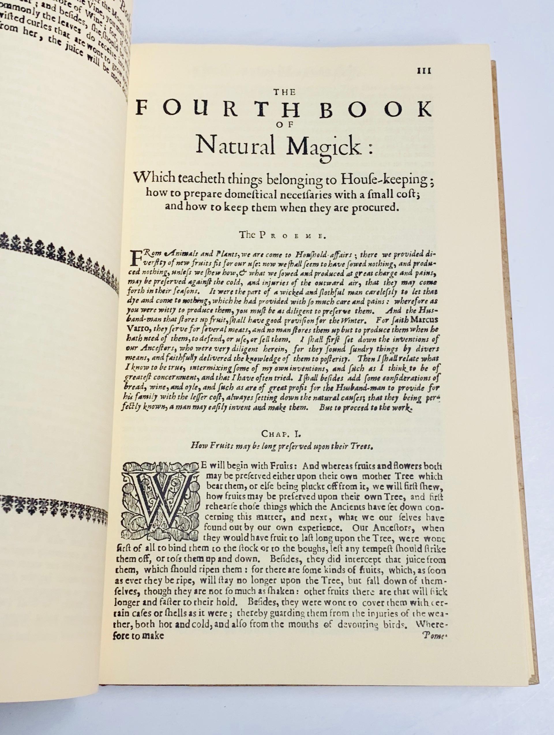 Natural Magick by John Baptista Porta (1959) Facsimile of 1658 Edition