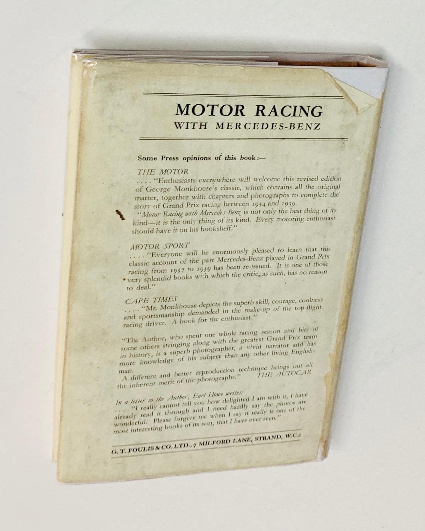 Motor Racing with MERCEDES BENZ by George Monkhouse (1956)
