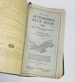 AAA Automotive Blue Book (1922)