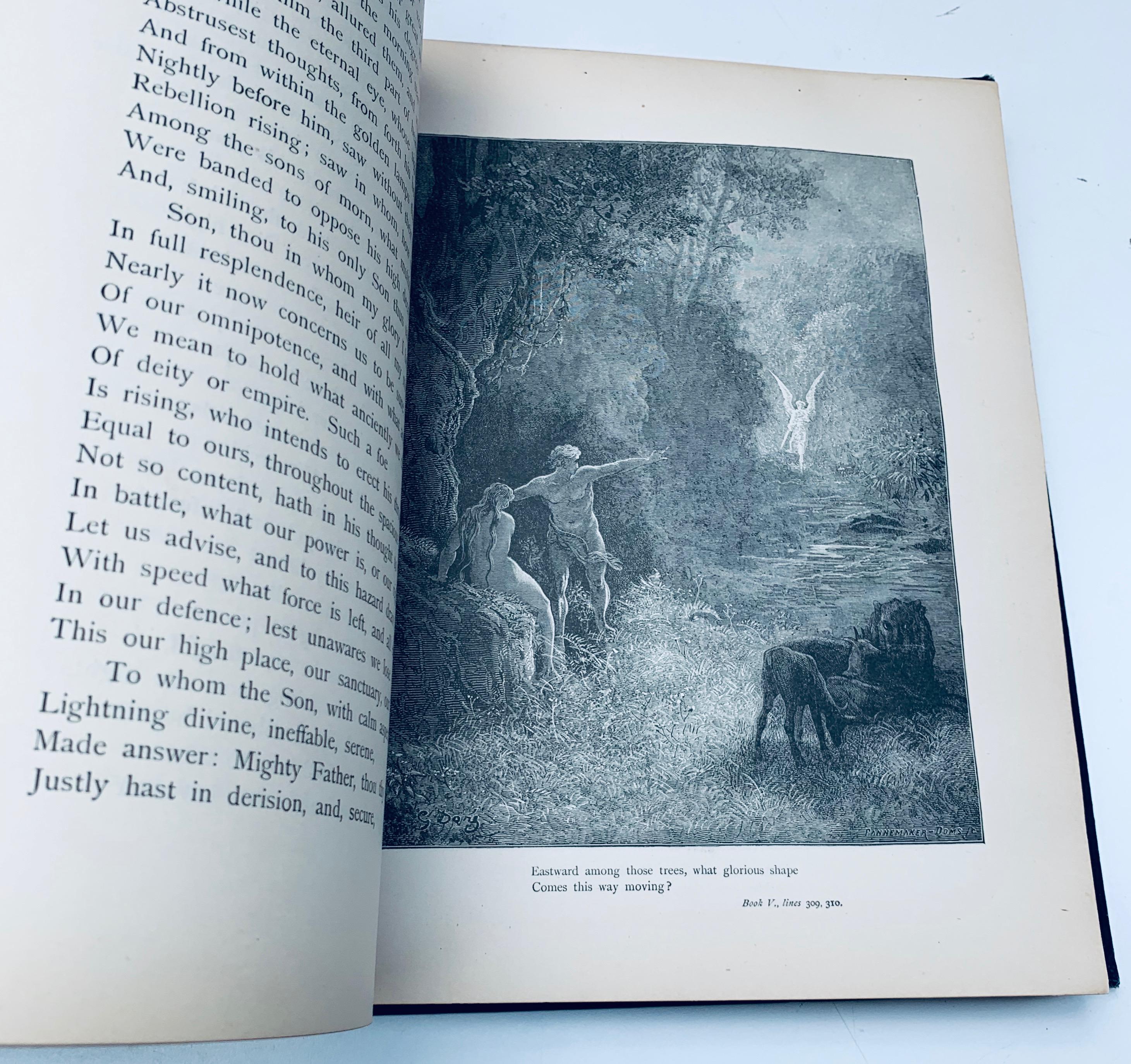 RARE Milton's PARADISE LOST (c.1880) Illustrations by GUSTAVE DORE