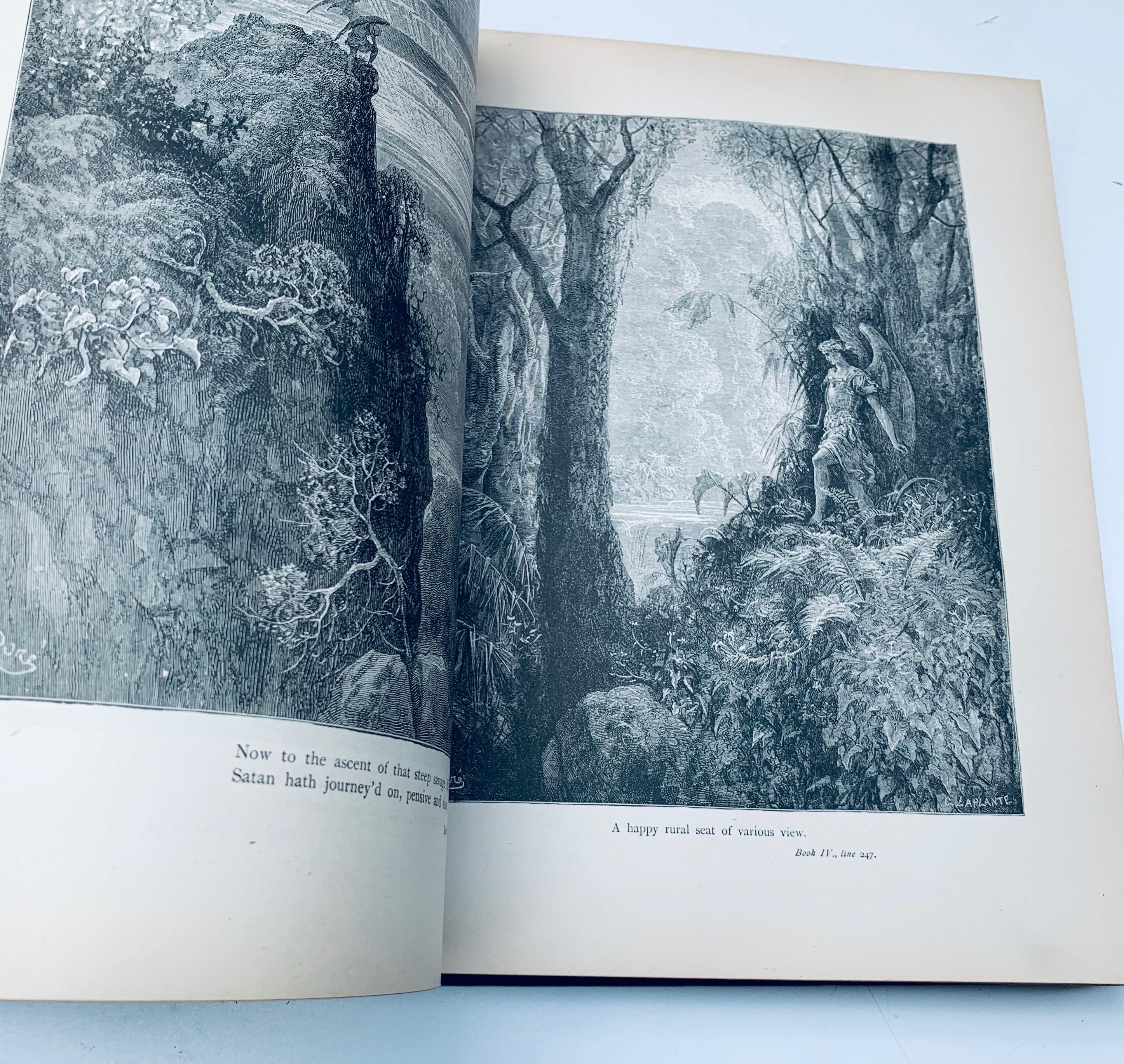 RARE Milton's PARADISE LOST (c.1880) Illustrations by GUSTAVE DORE