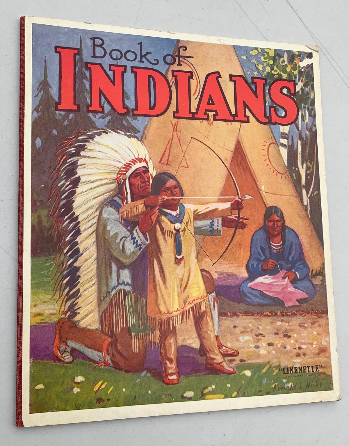 Book Of Indians (1949) Large Color Illustrations