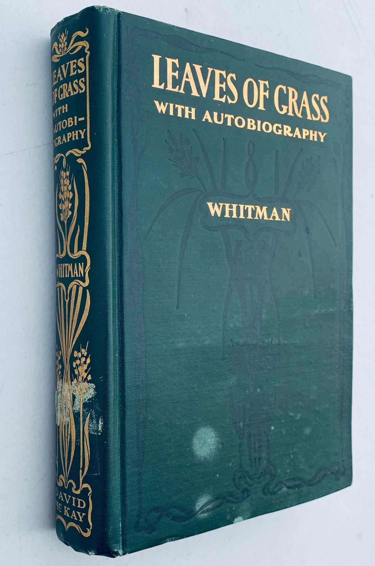 Leaves Of Grass With Autobiography by WALT WHITMAN (1900)