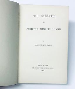 The Sabbath in Puritan New England by Alice Morse Earle (1891)