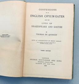 Confessions of an English Opium-Eater by Thomas De Quincey (1888)