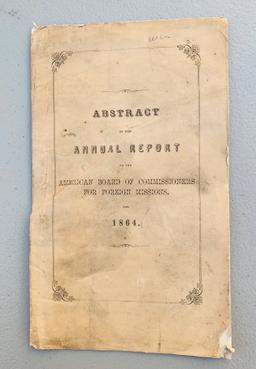 Annual Report of the American Board for Foreign Missions (1864) with NATIVE AMERICANS