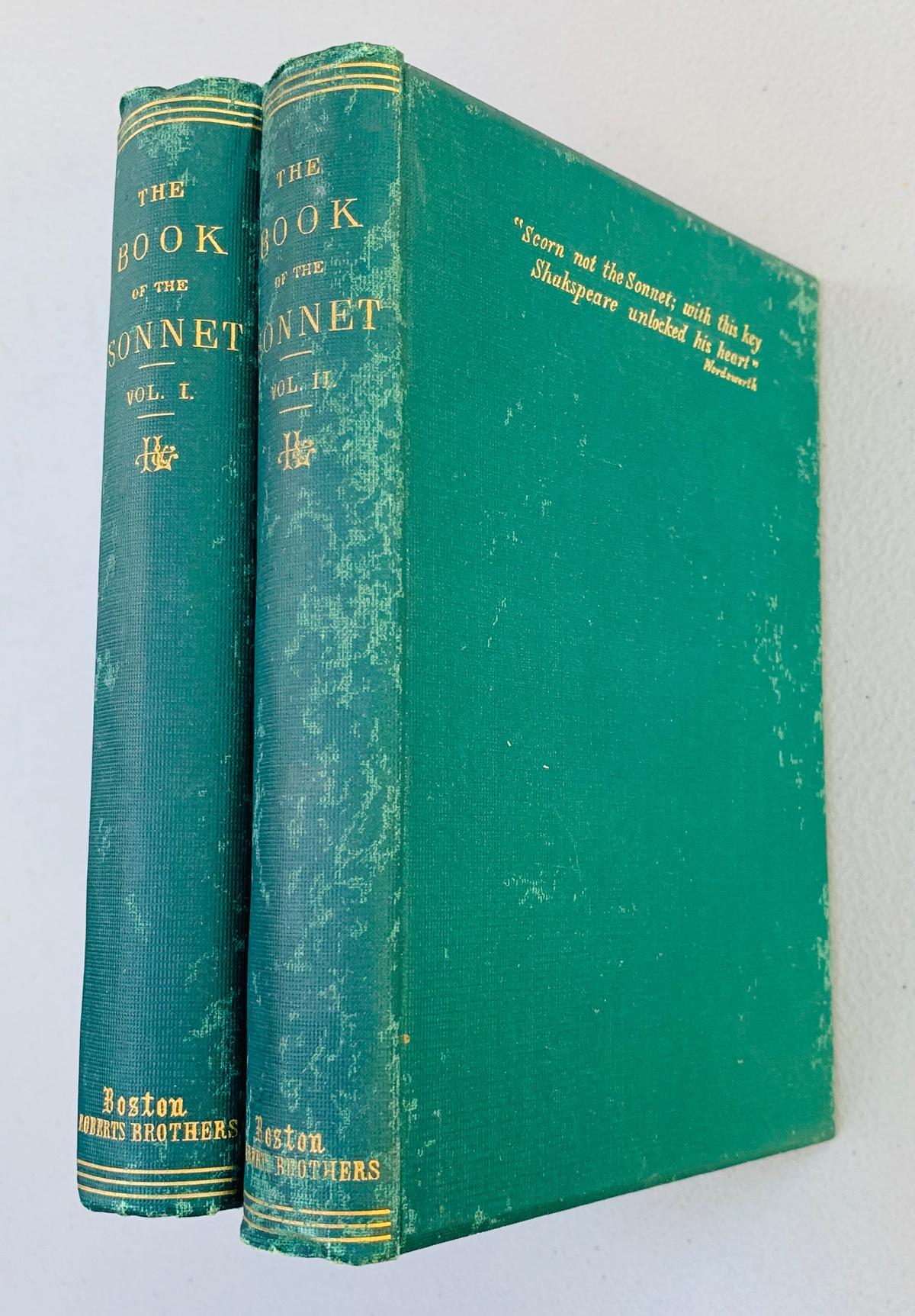 The Book of the SONET (1867) Two Volumes - Shakespeare - Longfellow - Shelley