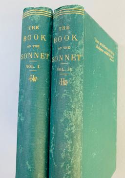 The Book of the SONET (1867) Two Volumes - Shakespeare - Longfellow - Shelley
