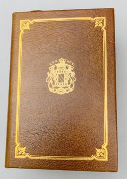 RAREST Lafayette in America 1777 - 1783 - LIMITED & SIGNED (1976) Leather & 24k GOLD