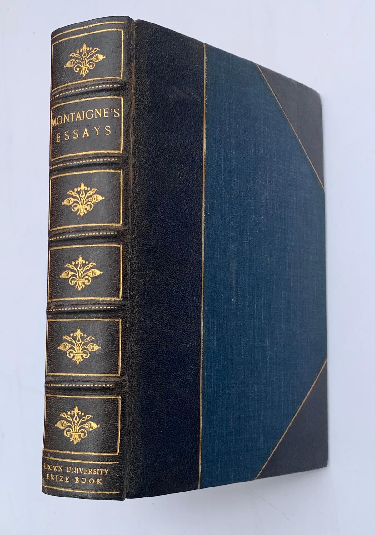 CUSTOM BOUND Complete Essays of Montaigne (1958) Wonderful Binding