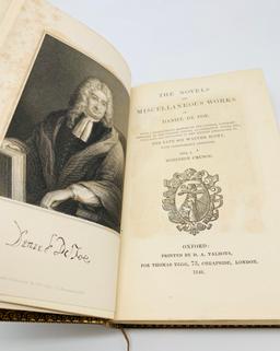 RARE Robinson Crusoe (1840) Novels and Miscellaneous Works of Daniel De Foe