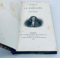 RARE Fables de La Fontaine (1832) TWO VOLUMES