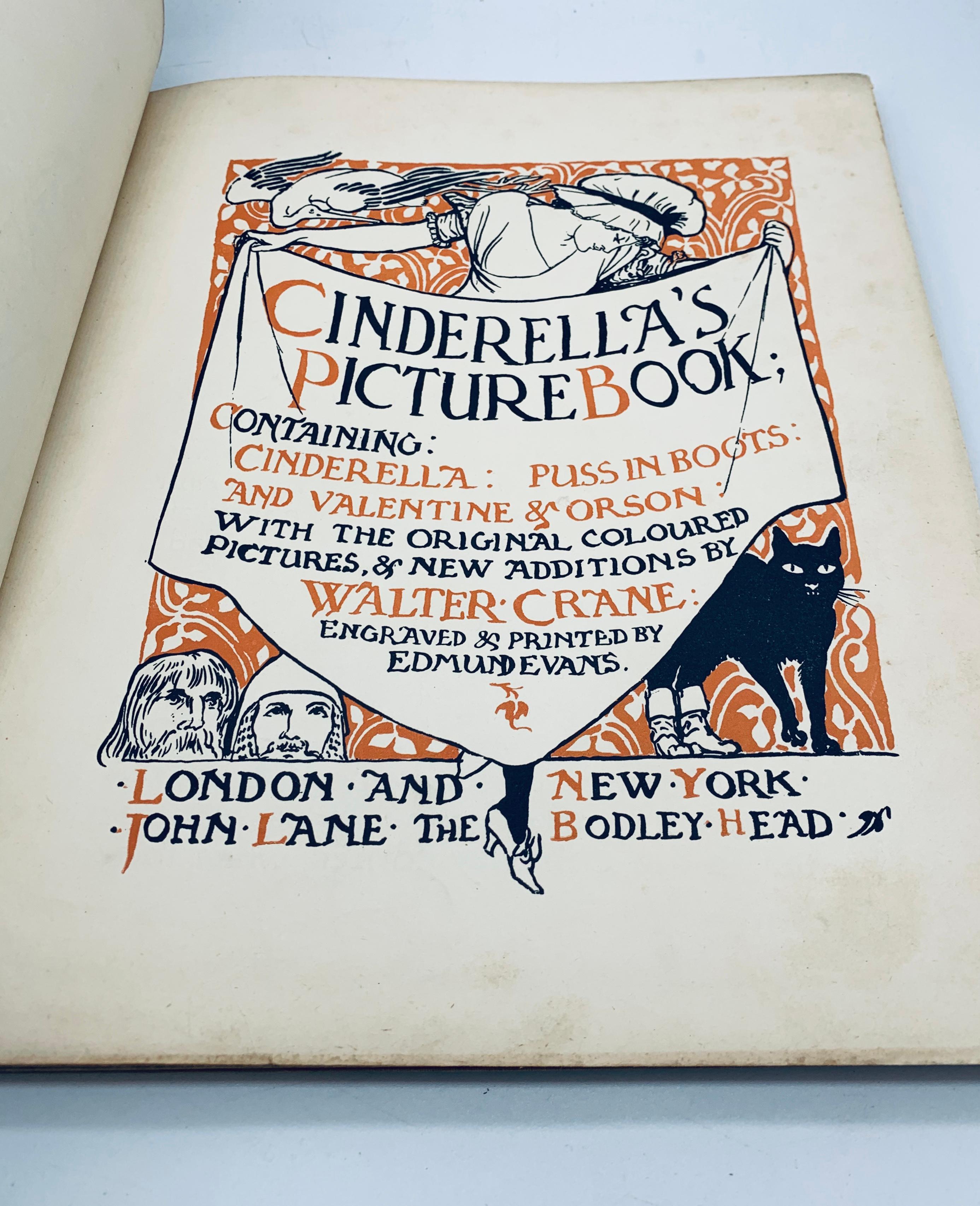 CINDERELLA'S PICTURE BOOK (c.1920) with Puss In Boots