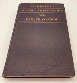 Principles of WARSHIP CONSTRUCTION and Damage Control (1935) with Blueprints