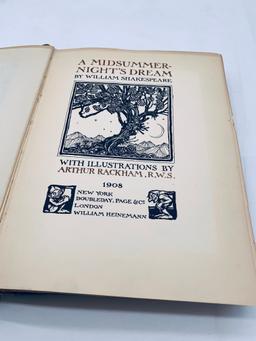RARE A Midsummer-Night's Dream by William Shakespeare (1908) Illustrated by ARTHUR RACKHAM