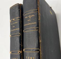 De l'Allemagne. Par Mme La Baronne De Stael-Holstein (1832) TWO VOLUMES