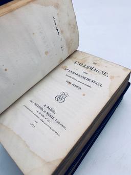 De l'Allemagne. Par Mme La Baronne De Stael-Holstein (1832) TWO VOLUMES