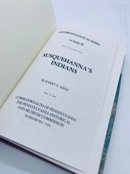 SIGNED Susquehanna's Indians by Barry C. Kent (1984)