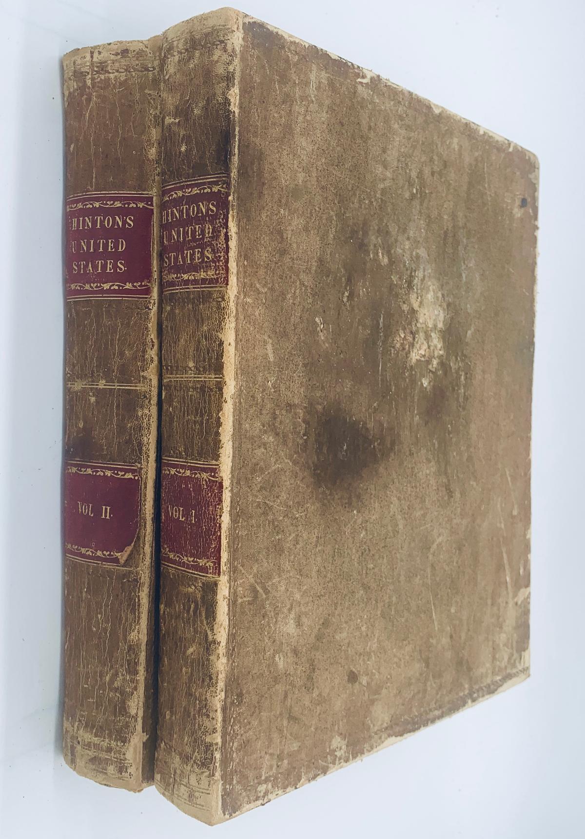 RARE The History and Topography of the United States of North America by Hinton (1846) TWO VOLUMES