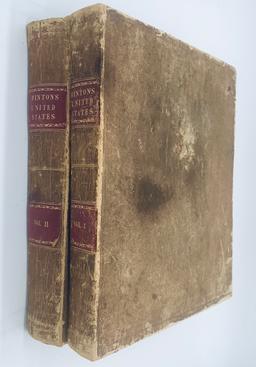 RARE The History and Topography of the United States of North America by Hinton (1846) TWO VOLUMES