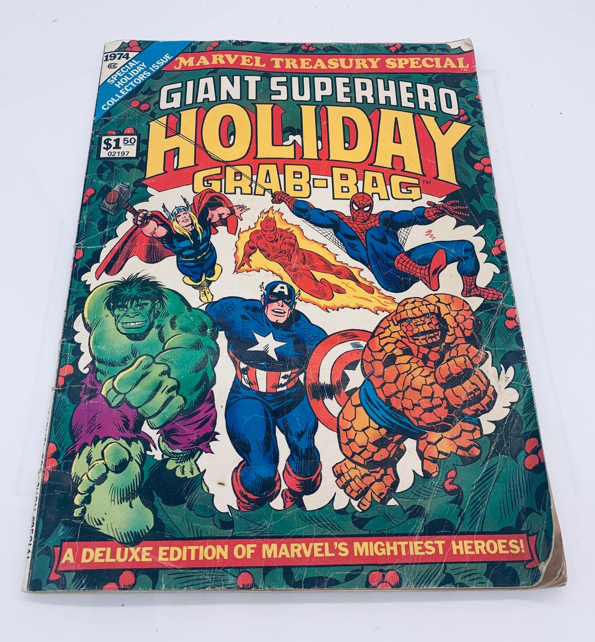Large GIANT SUPERHERO HOLIDAY GRAB-BAG Comic Book - Large Format